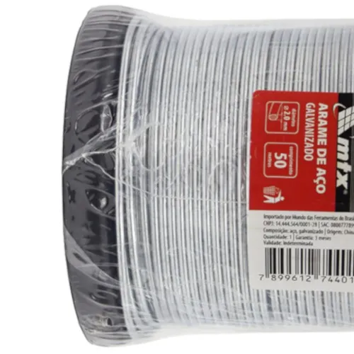 Arame de aço Galvanizado 2,0 mm x 50 metros - 4775655