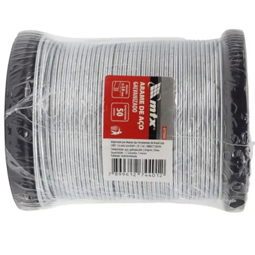 Arame de aço Galvanizado 2,0 mm x 50 metros - 4775655