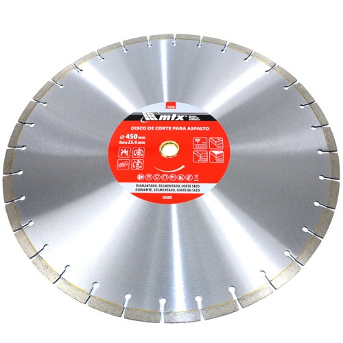 Disco diamantado Segmentado 450 mm para asfalto e concreto - 7316755 Disco diamantado Segmentado 450 mm para asfalto e concreto - 7316755