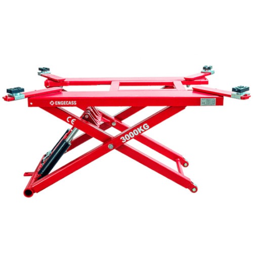 Elevador automotivo hidráulico pantográfico móvel 3T monofásico vermelho - EPM-3000 220V Elevador automotivo hidráulico pantográfico móvel 3T monofásico vermelho - EPM-3000 220V