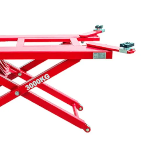Elevador automotivo hidráulico pantográfico móvel 3T monofásico vermelho - EPM-3000  220V