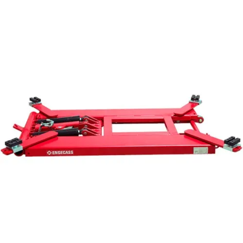 Elevador automotivo hidráulico pantográfico móvel 3T monofásico vermelho - EPM-3000  220V