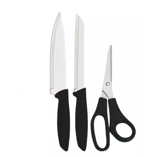 Jogo de facas com l�minas em a�o inox 8 pe�as - 7914355