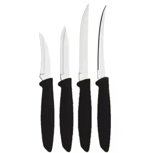 Jogo de facas com l�minas em a�o inox 8 pe�as - 7914355