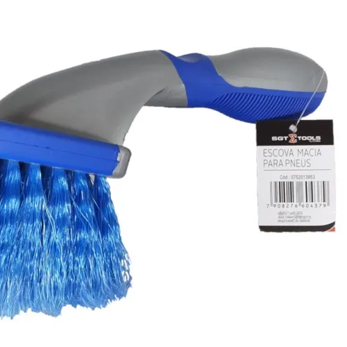 Escova macia para pneus manual