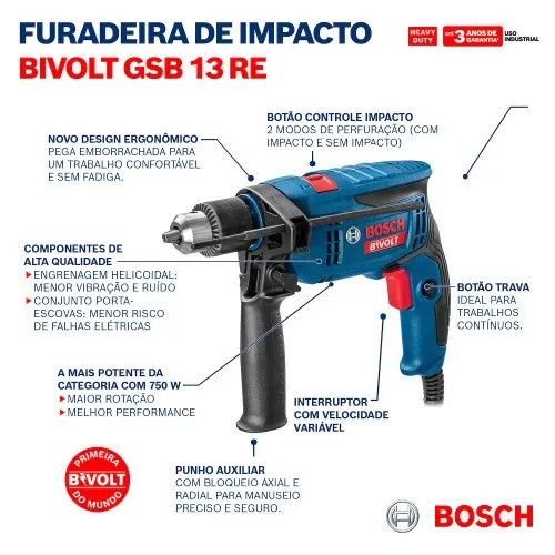 Furadeira de impacto 1/2