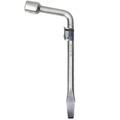 Chave de roda tipo L com espátula 19 mm em aço carbono - 1422455 Chave de roda tipo L com espátula 19 mm em aço carbono - 1422455