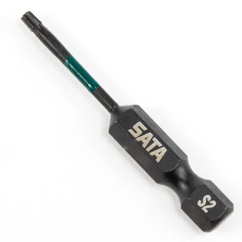 Jogo de bits de impacto hexalobular T10 x 50 mm encaixe 1/4