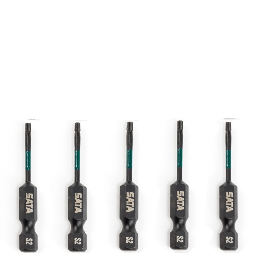 Jogo de bits de impacto hexalobular T30 x 50 mm encaixe 1/4