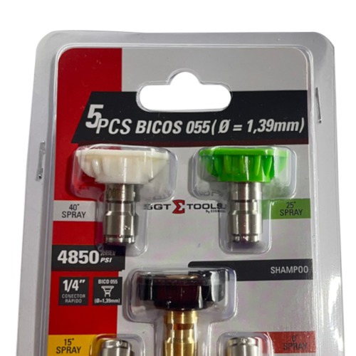 Jogo com 5 bicos 055 di�metro 1,39 mm