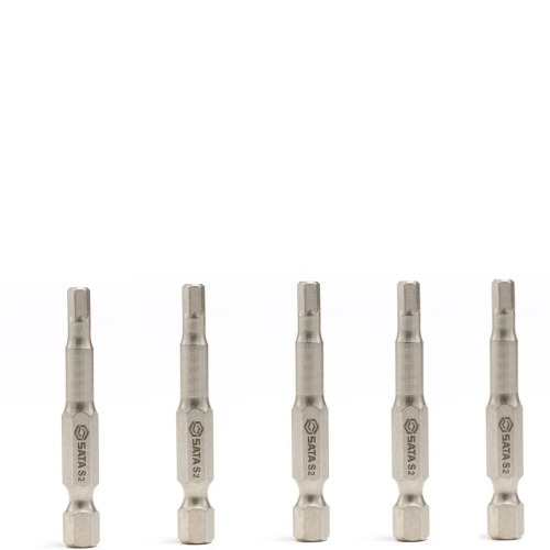 Jogo de bits hexagonal 5,0 x 50 mm encaixe 1/4 Jogo de bits hexagonal 5,0 x 50 mm encaixe 1/4