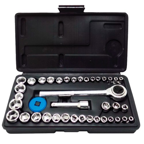 Jogo de soquete sextavado 4 � 15 mm 1/4