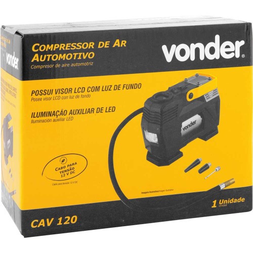 Compressor de ar automotivo porttil 12V - CAV 120 