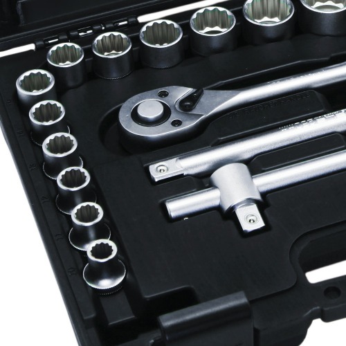 Jogo de Soquete estriado 10 à 32 mm encaixe 1/2 Jogo de Soquete estriado 10 à 32 mm encaixe 1/2