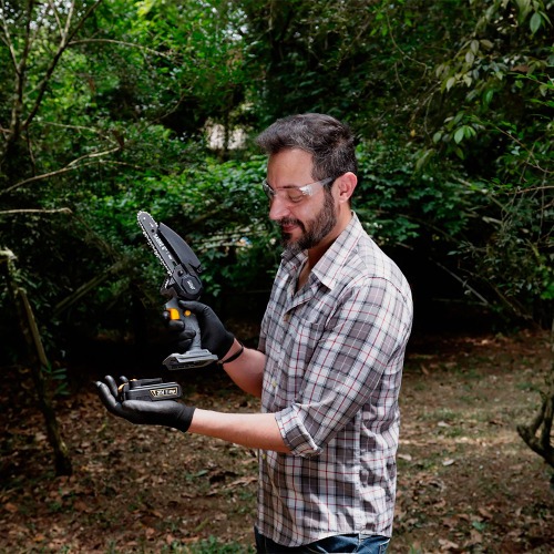 Motosserra a bateria 21V sabre de 6 Motosserra a bateria 21V sabre de 6