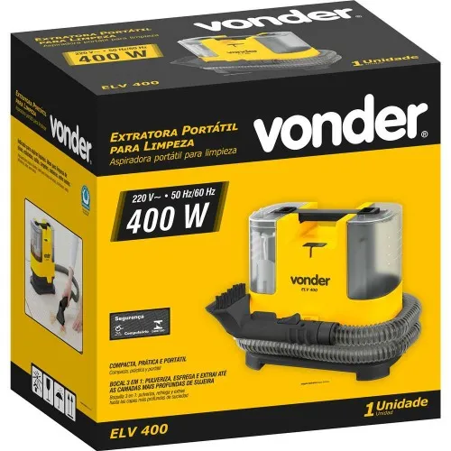 Extratora portátil para limpeza 1,3L 400W - ELV 400  220V