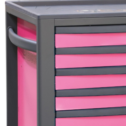 Carrinho para ferramentas com 7 gavetas Full Rosa - RSC24/7 Carrinho para ferramentas com 7 gavetas Full Rosa - RSC24/7