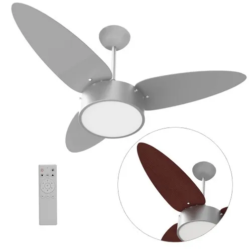 Ventilador de teto 3 pás Inverter dupla face com controle remoto - Fharo  110V/220V