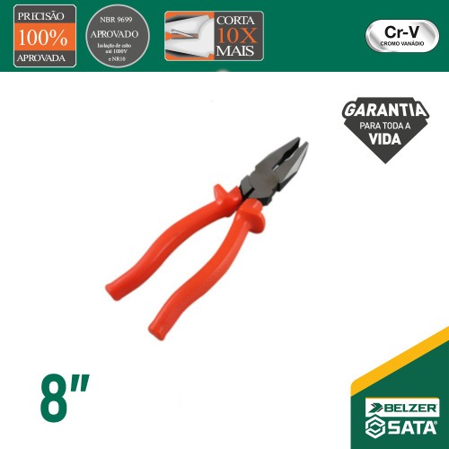 Alicate universal ao cromo vandio 8