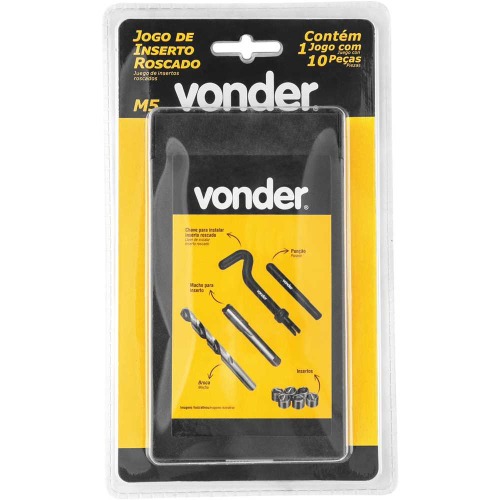 Jogo de inserto roscado M5 