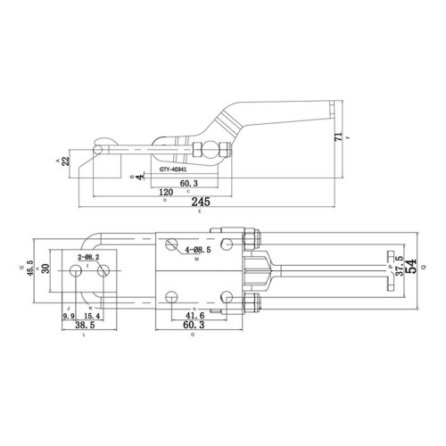 Grampo de aperto rápido tipo tensor GTV 880  Grampo de aperto rápido tipo tensor GTV 880