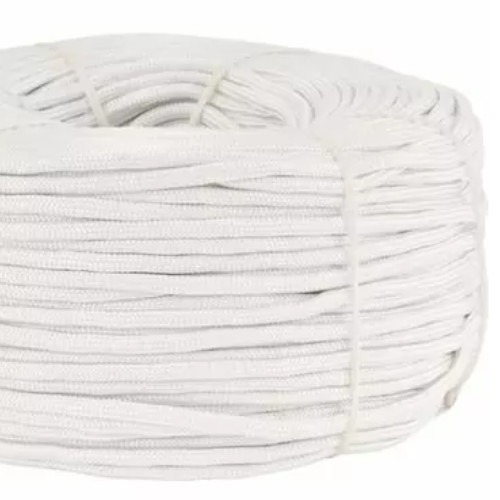 Corda multifilamento 3,5 mm cor branca rolo com  169 metros