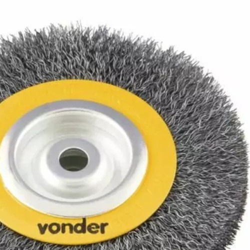 Escova de ao circular ondulada 6 x 1 x 1/2