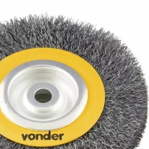 Escova de aço circular ondulada 6 x 3/4 x 5/8 Escova de aço circular ondulada 6 x 3/4 x 5/8