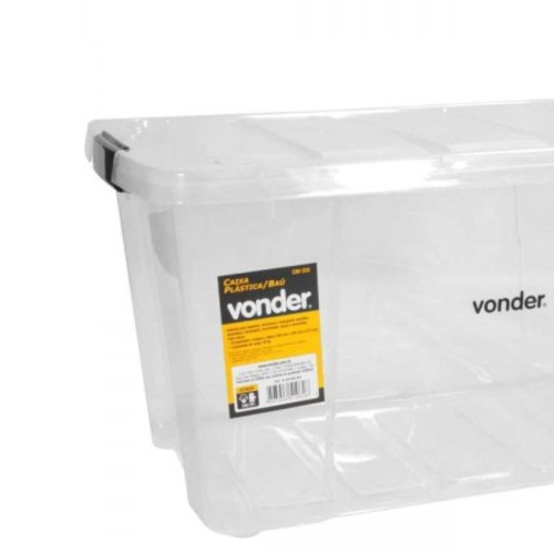 Caixa plstica transparente 62 x 40,5 x 31,7 cm - CBV 028