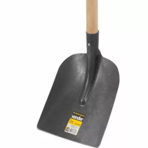 Pá ajuntadeira quadrada com cabo Pá ajuntadeira quadrada com cabo