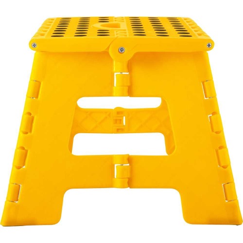 Banqueta plástica dobrável amarela altura 220 mm Banqueta plástica dobrável amarela altura 220 mm