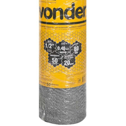 Tela met�lica hexagonal para viveiro malha 1/2