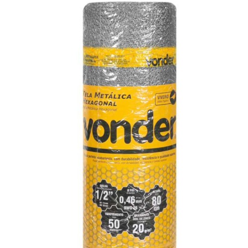 Tela met�lica hexagonal para viveiro malha 1/2