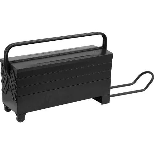 Caixa metálica para ferramentas com 7 gavetas 60,0 x 19,0 x 24,0 cm com roda