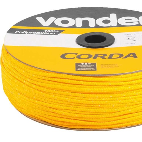 Corda multifilamento trançada 4 mm com rolo de 360 metros Corda multifilamento trançada 4 mm com rolo de 360 metros