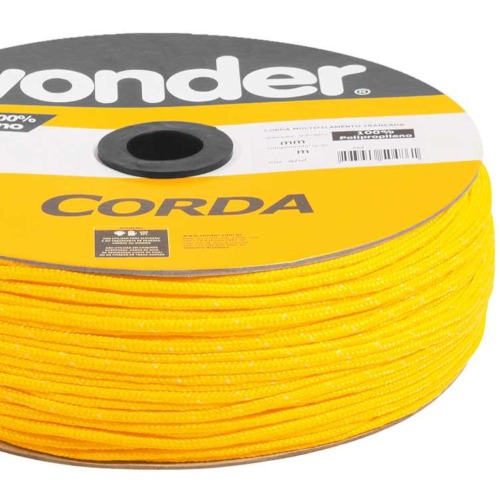 Corda multifilamento trançada 4 mm com rolo de 360 metros Corda multifilamento trançada 4 mm com rolo de 360 metros
