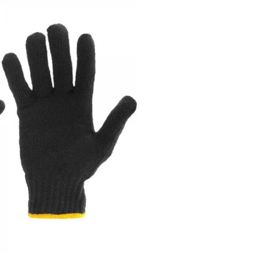 Luva de malha 3 fios preta tamanho 10 - LMV 3