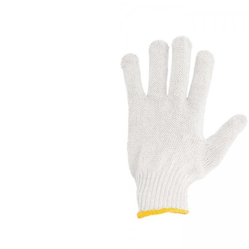 Luva de malha 3 fios branca tamanho 10 - LMV 3