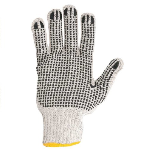 Luva de malha 3 fios branca pigmentada tamanho 10 - LMV 3