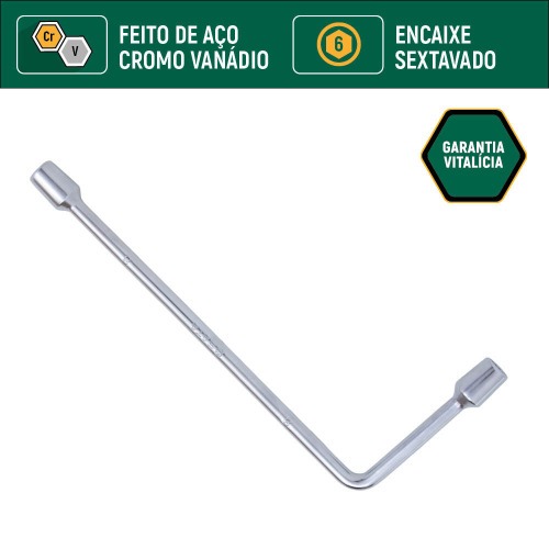 Chave biela sextavada 12 mm a�o cromo van�dio - ST47515L