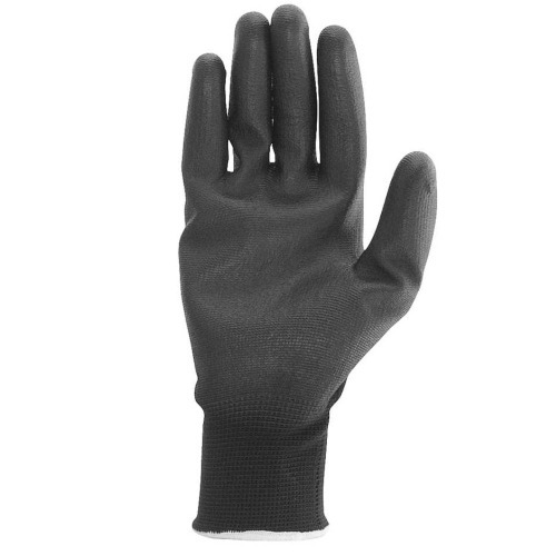 Luva de poliéster preta com poliuretano tamanho 8 - PPV 1008 Luva de poliéster preta com poliuretano tamanho 8 - PPV 1008