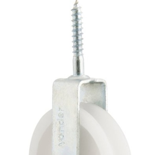 Roldana plástica 6 cm com parafuso Roldana plástica 6 cm com parafuso
