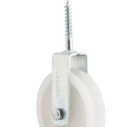 Roldana plástica 6 cm com parafuso Roldana plástica 6 cm com parafuso