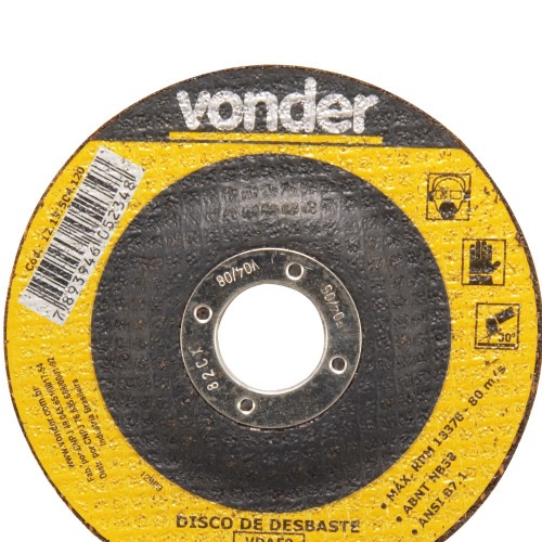 Disco de desbaste para metal 115 x 5,0 x 22,23 mm - VDA-50 Disco de desbaste para metal 115 x 5,0 x 22,23 mm - VDA-50