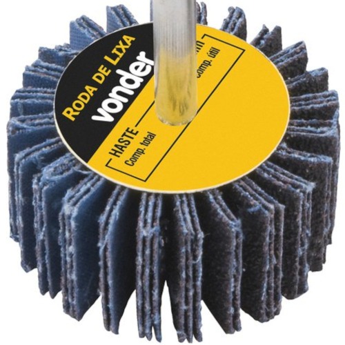 Roda de lixa 50 x 20 mm com haste grão 50 - 12.71.502.050 Roda de lixa 50 x 20 mm com haste grão 50 - 12.71.502.050