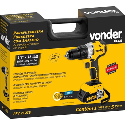 Furadeira Parafusadeira de impacto 1/2