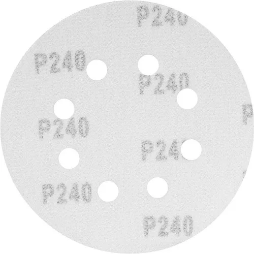 Disco de lixa com costado em pluma 125 mm com 10 peças