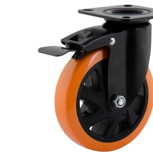 Rodízio giratório com freio 3 Rodízio giratório com freio 3