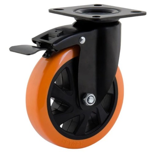 Rodízio giratório com freio 3 Rodízio giratório com freio 3