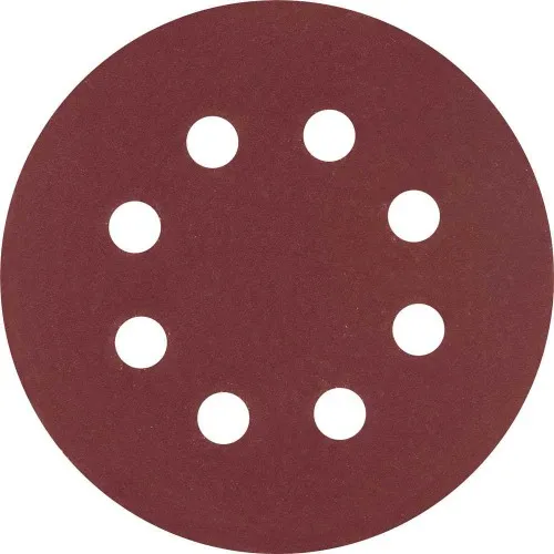 Disco de lixa com costado em pluma 125 mm com 10 peças